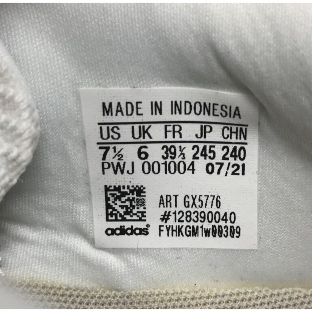 Adidas Postmove SE White/Acid Red Leather Sneakers Women's Sz 7.5 EUC w/Tags - Picture 8 of 9